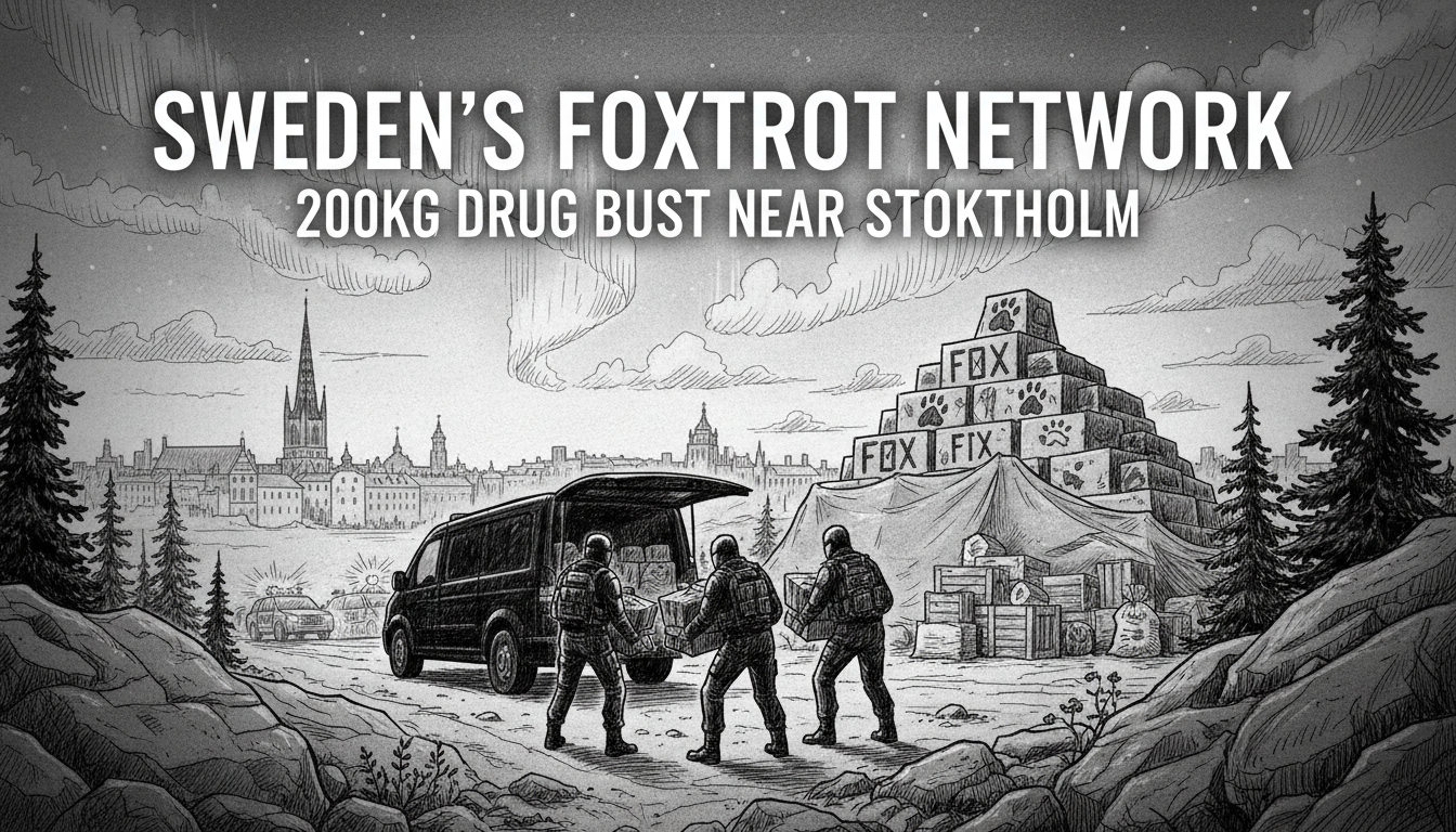Sweden's Foxtrot Network: 200kg Drug Bust Near Stockholm