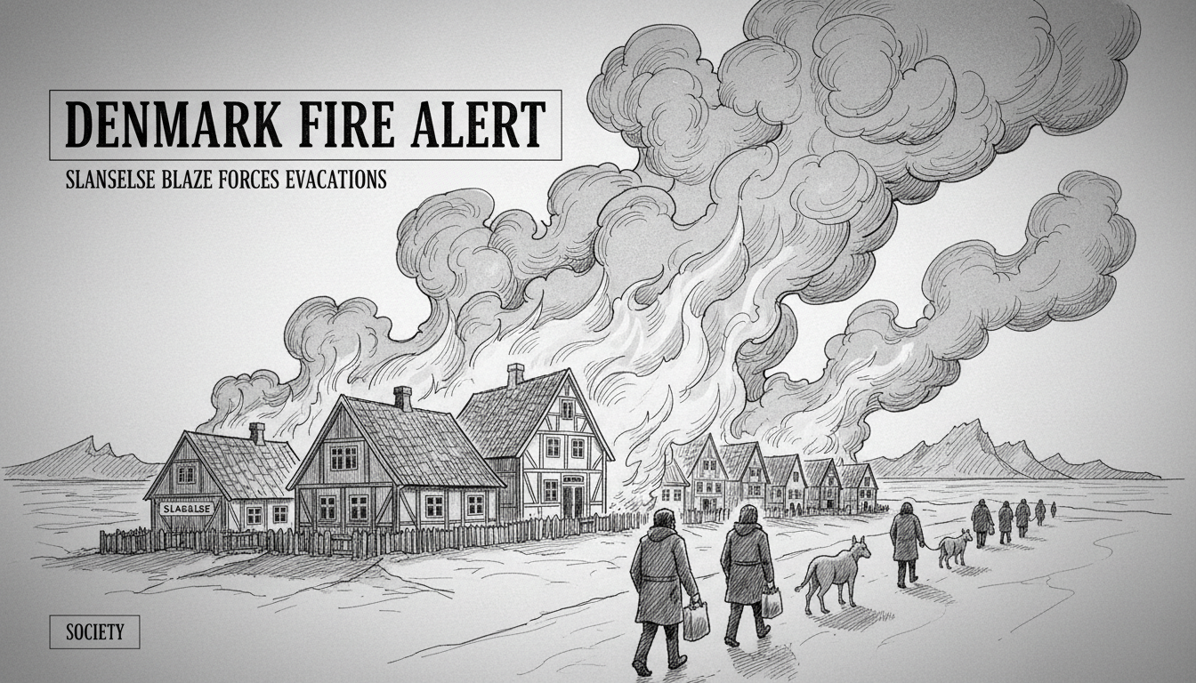 Denmark Fire Alert: Slagelse Blaze Forces Evacuations
