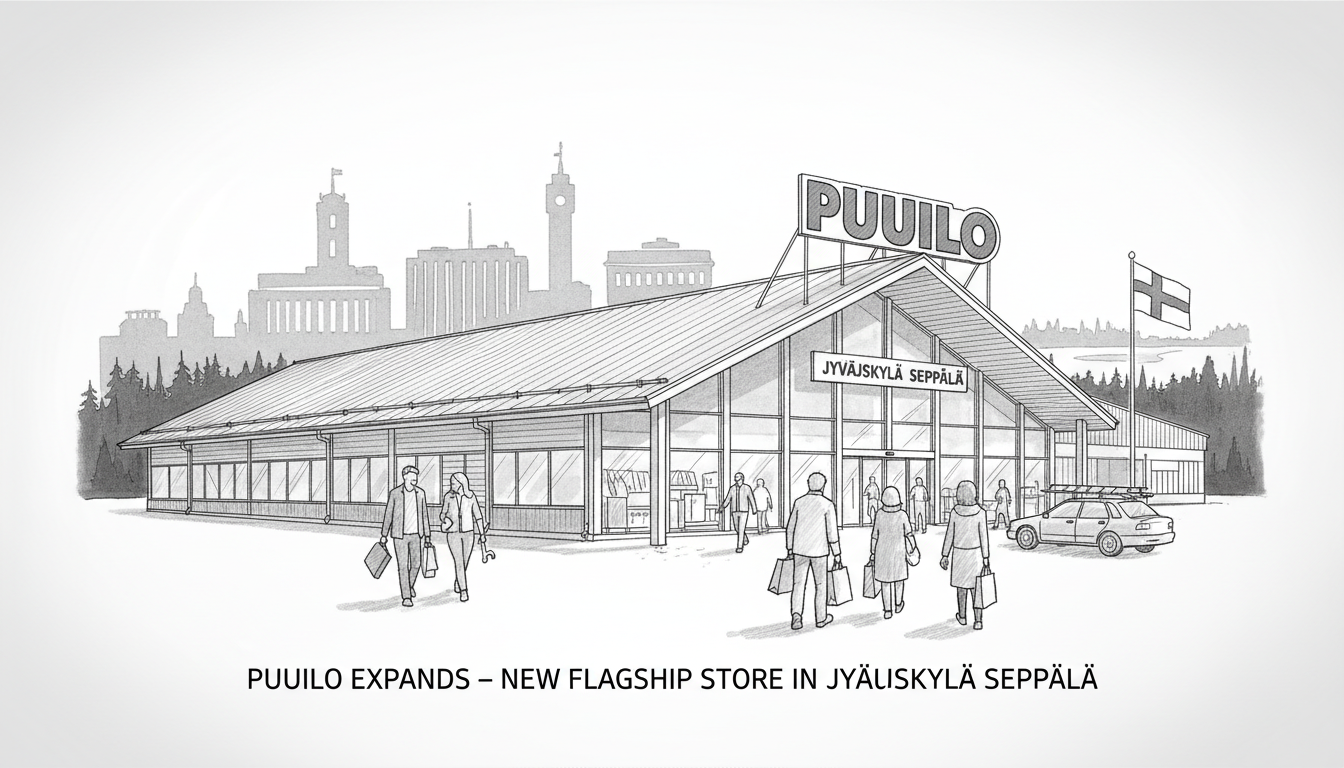 Puuilo Expands with New Store in Jyväskylä Seppälä District