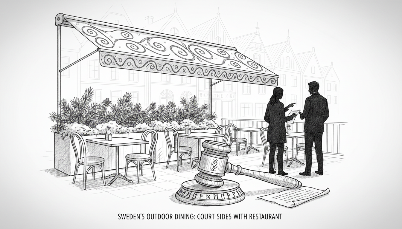 Sweden's Outdoor Dining Fight: Court Sides With Restaurant