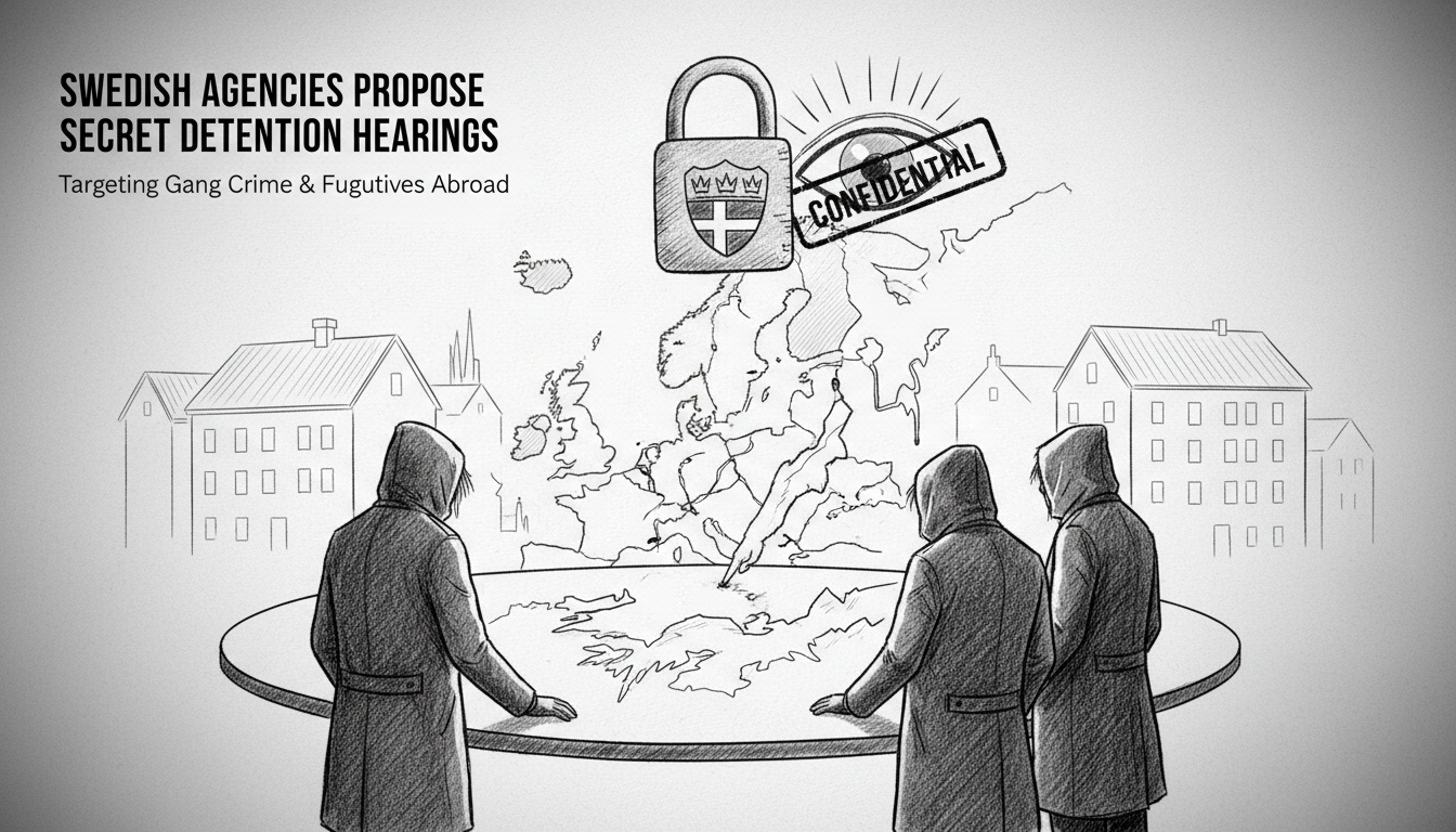 Swedish Agencies Propose Secret Detention Hearings to Target Gang Crime