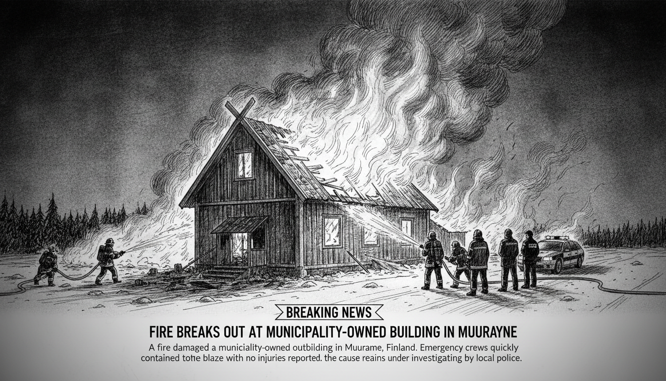 Fire Breaks Out at Municipality-Owned Building in Muurame
