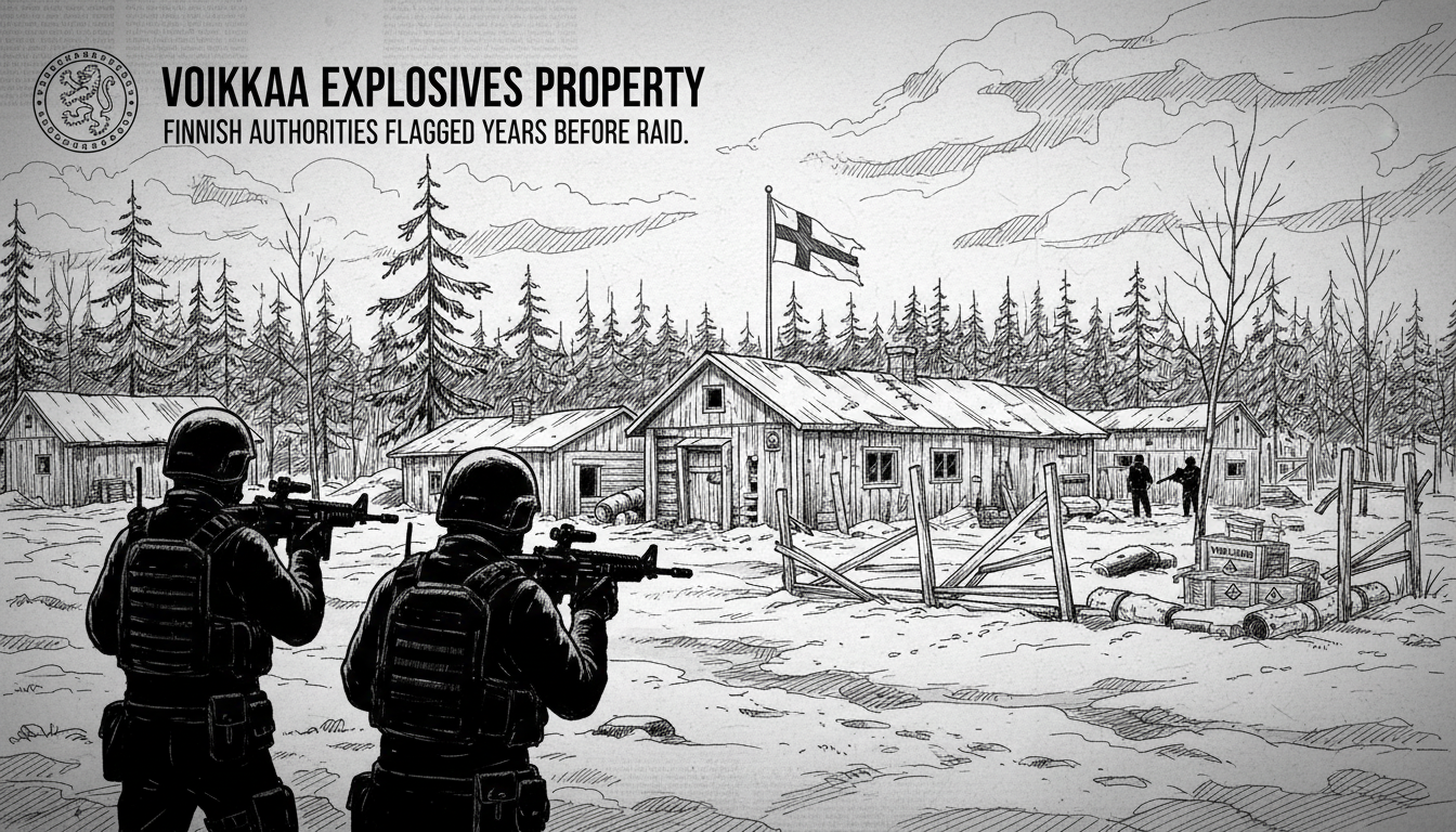 Finnish Authorities Flagged Voikkaa Explosives Property Years Before Major Raid