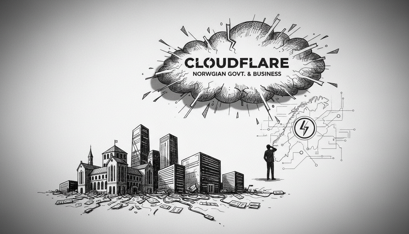 Major Cloudflare Outage Disrupts Key Norwegian Government and Business Websites