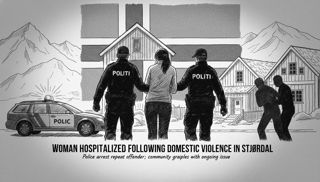Woman Hospitalized Following Domestic Violence Incident in Stjørdal