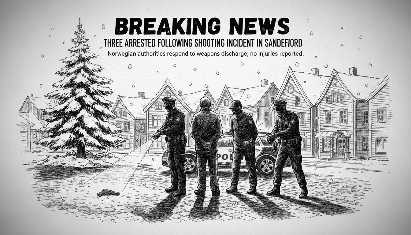 Three Arrested Following Shooting Incident in Sandefjord