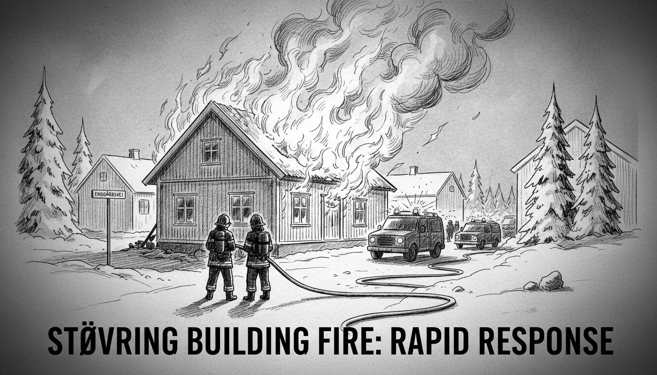 Building Fire on Enggårdsvej in Støvring Community