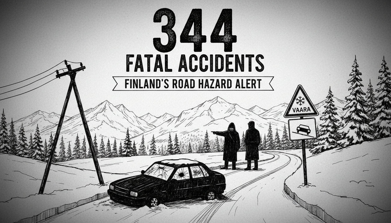 Finland's Road Hazard Alert: 344 Fatal Accidents