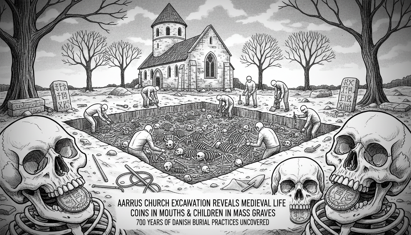 Coins in Mouths and Children in Mass Graves: Aarhus Church Excavation Reveals Medieval Life