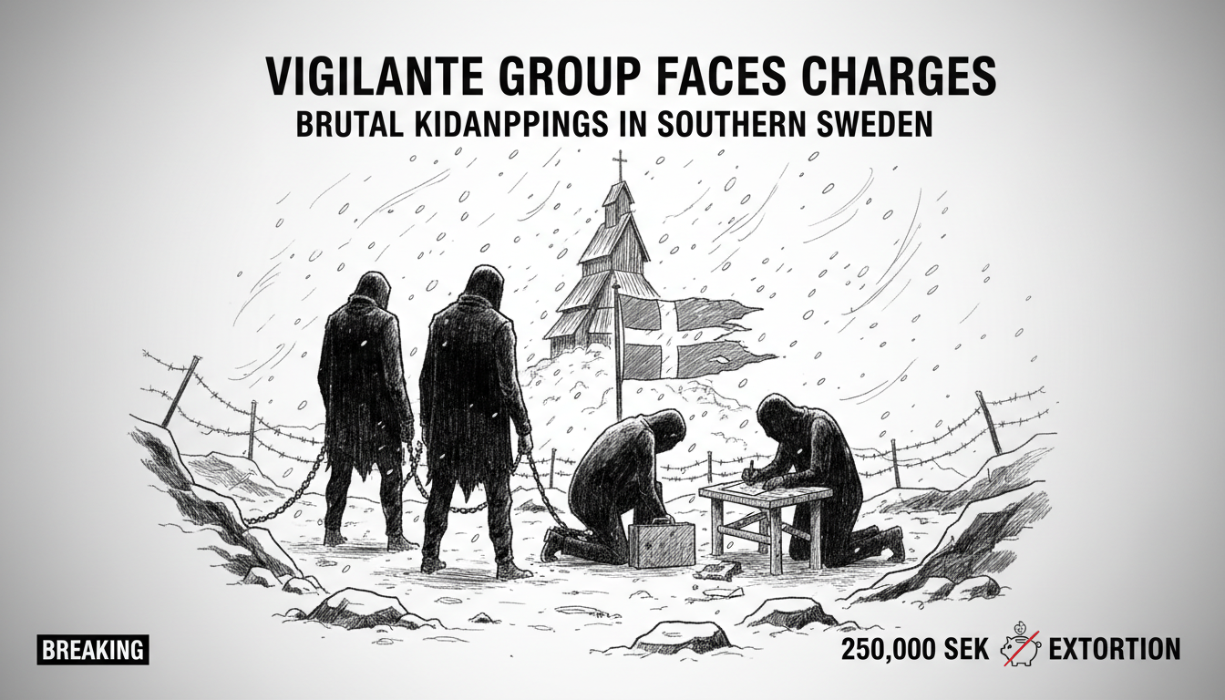 Vigilante Group Faces Charges After Brutal Kidnappings in Southern Sweden