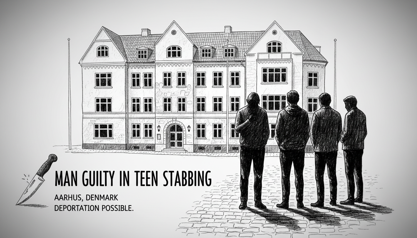 Man Found Guilty in Teenager Stabbing Death Outside Aarhus Building