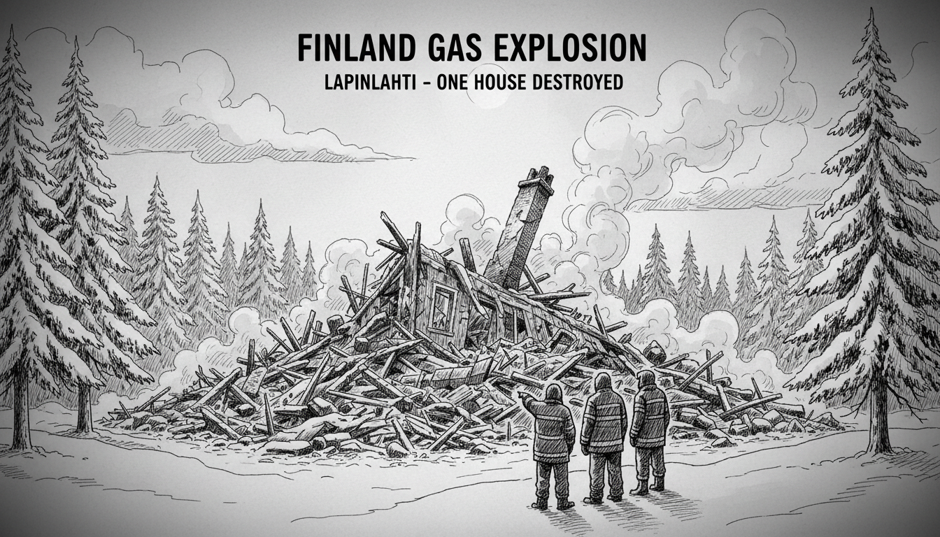 Finland Gas Explosion: 1 House Destroyed in Lapinlahti