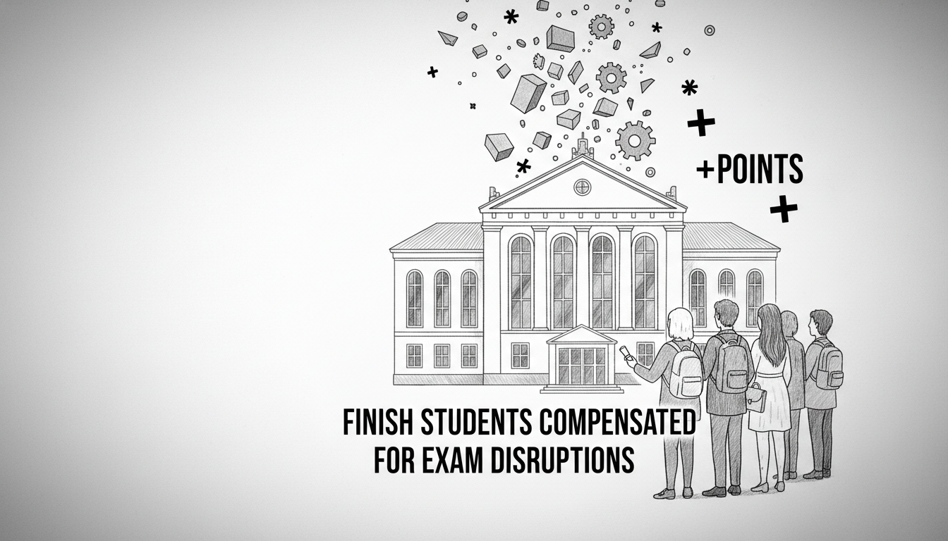 Finnish high school students receive compensation points for disrupted matriculation exam