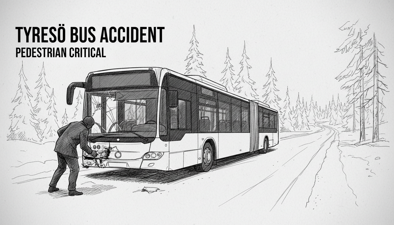 Sweden Bus Accident: Pedestrian Critical in Tyresö