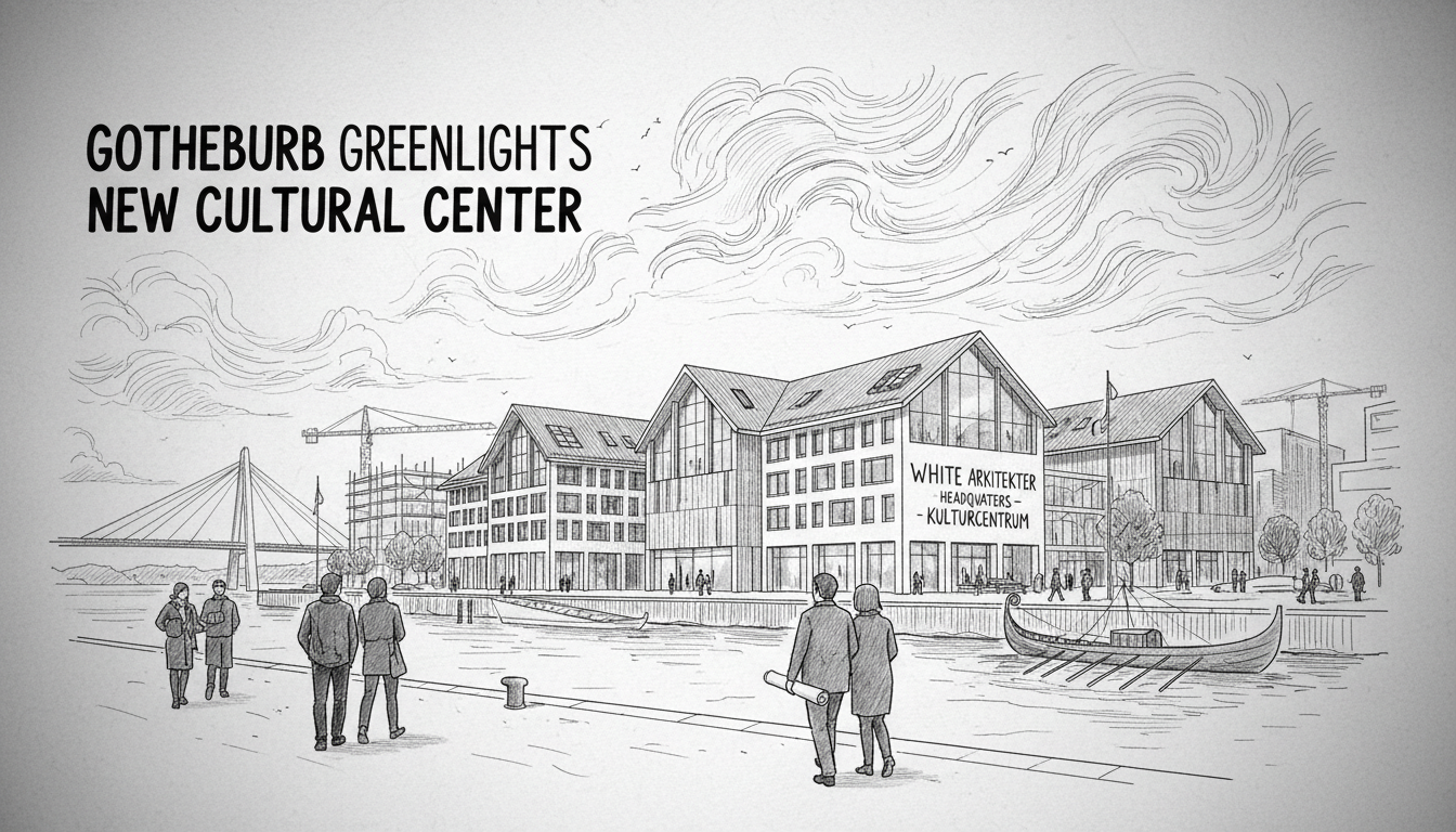 Gothenburg Greenlights New Cultural Center at Masthuggskajen