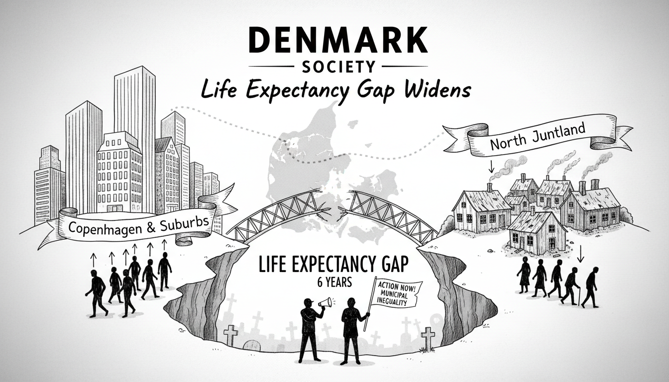 Life Expectancy Gap Widens Across Danish Municipalities