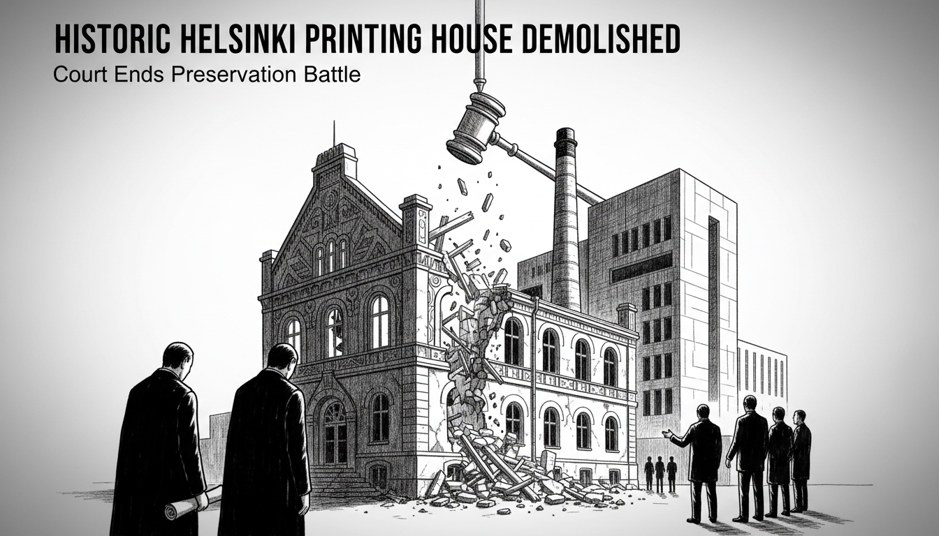 Court Rules Historic Helsinki Printing House Can Be Demolished