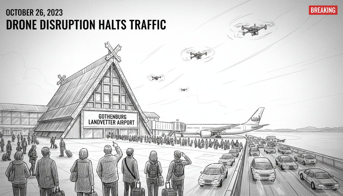 Drone Disruption Halts Traffic at Gothenburg Airport