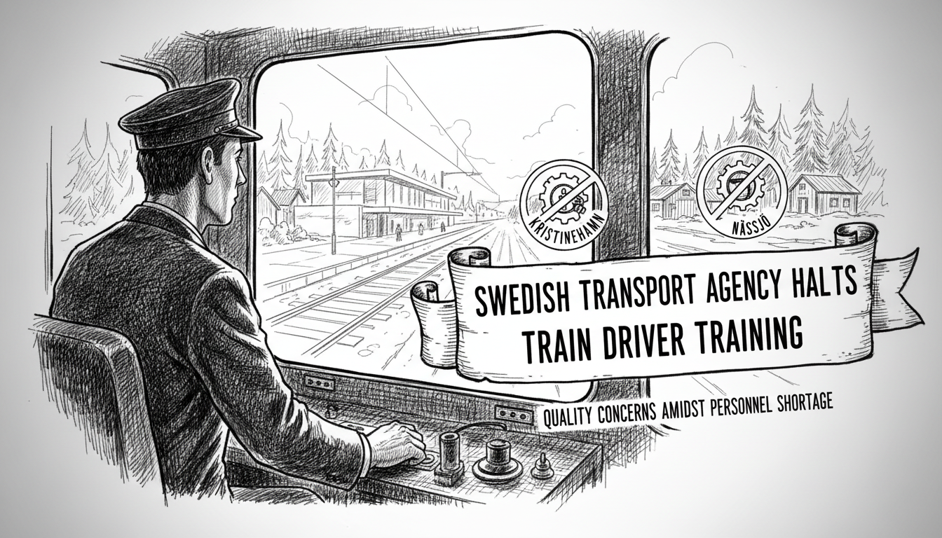 Swedish Transport Agency Halts Train Driver Training Programs