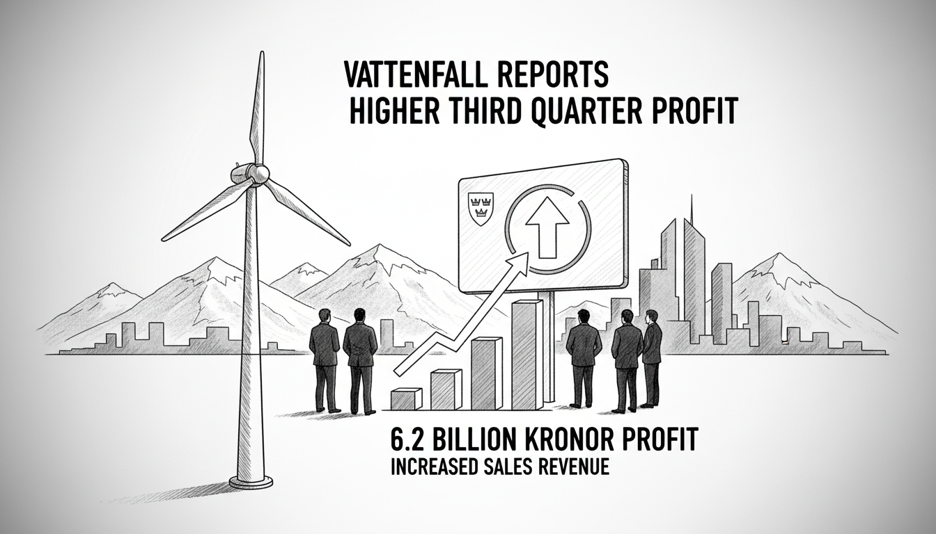 Vattenfall Reports Higher Third Quarter Profit
