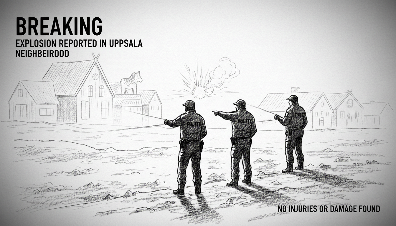 Explosion Reported in Uppsala Neighborhood