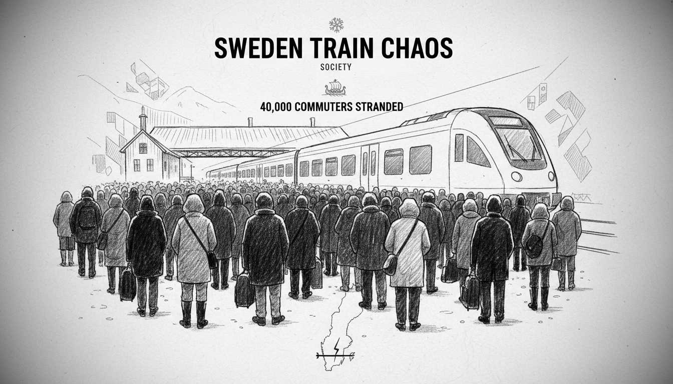Sweden Train Chaos: 40,000 Commuters Stranded