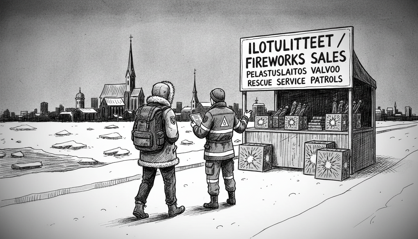 Finland Fireworks Crackdown: Rescue Service Patrols Sales