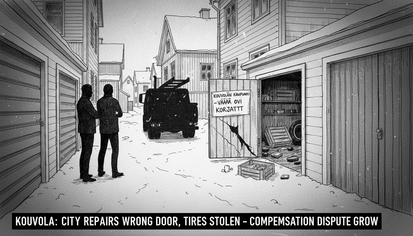 City Repairs Wrong Door as Tires Stolen from Storage