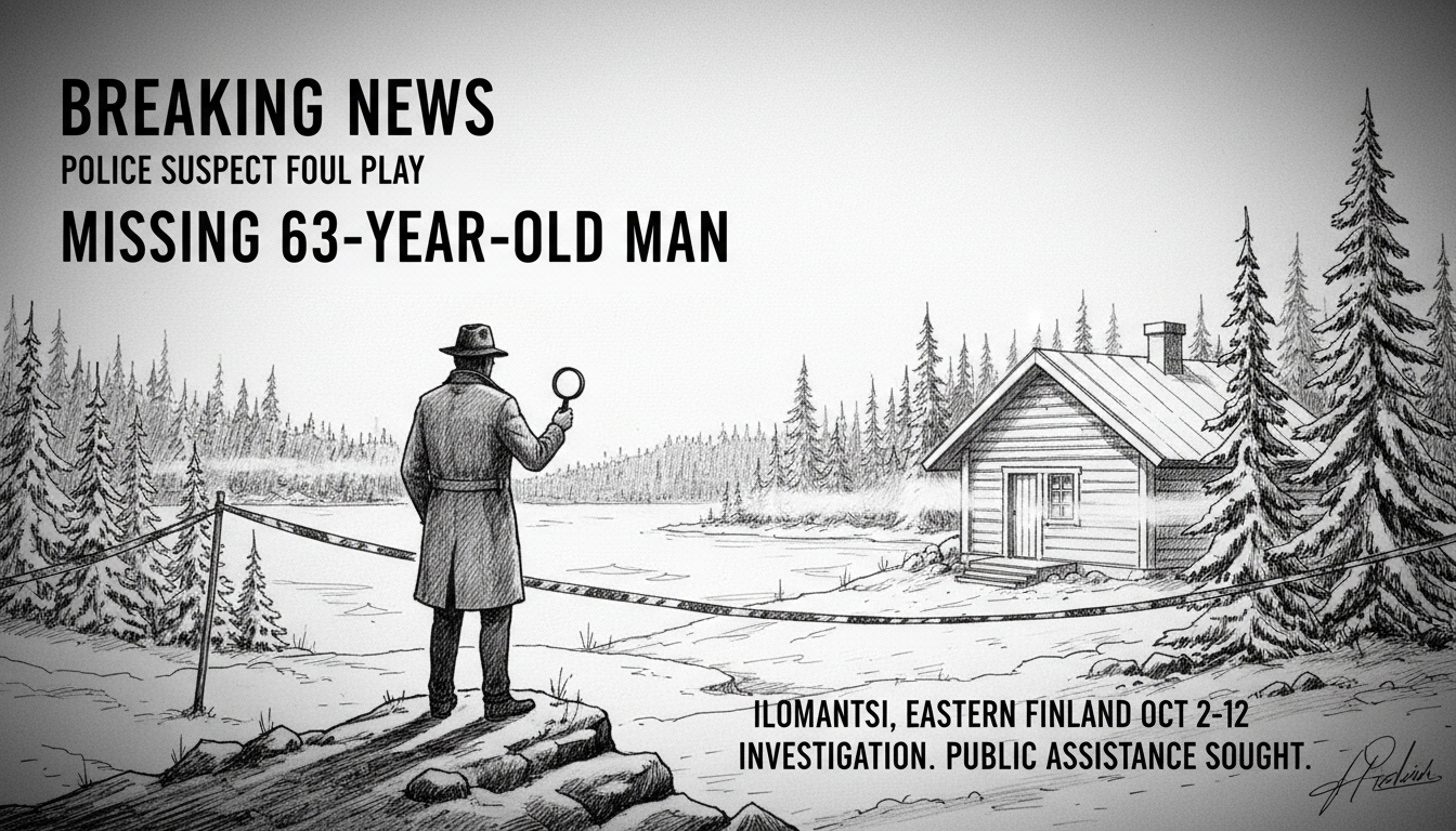 Police Suspect Foul Play in Disappearance of 63-Year-Old Man in Eastern Finland