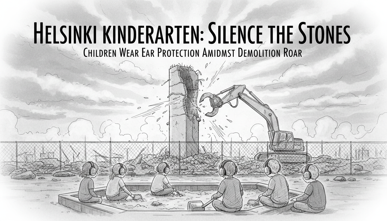 Construction Noise Forces Helsinki Kindergarten Children to Wear Ear Protection
