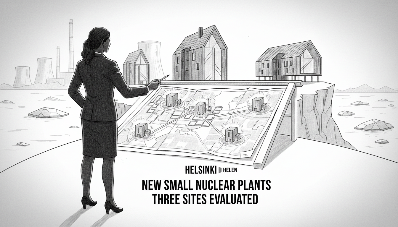 Helen Considers Three Helsinki Sites for New Small Nuclear Plants