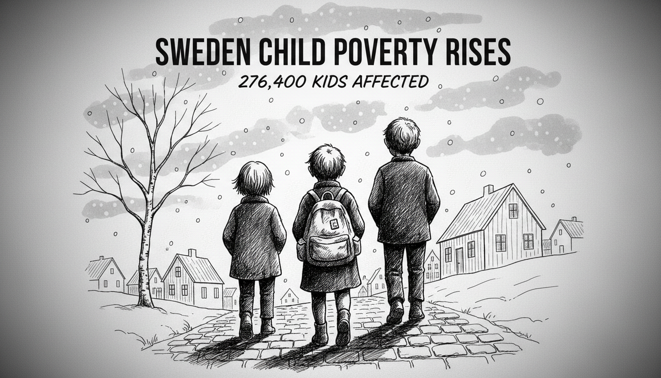 Sweden Child Poverty Rises: 276,400 Kids Affected