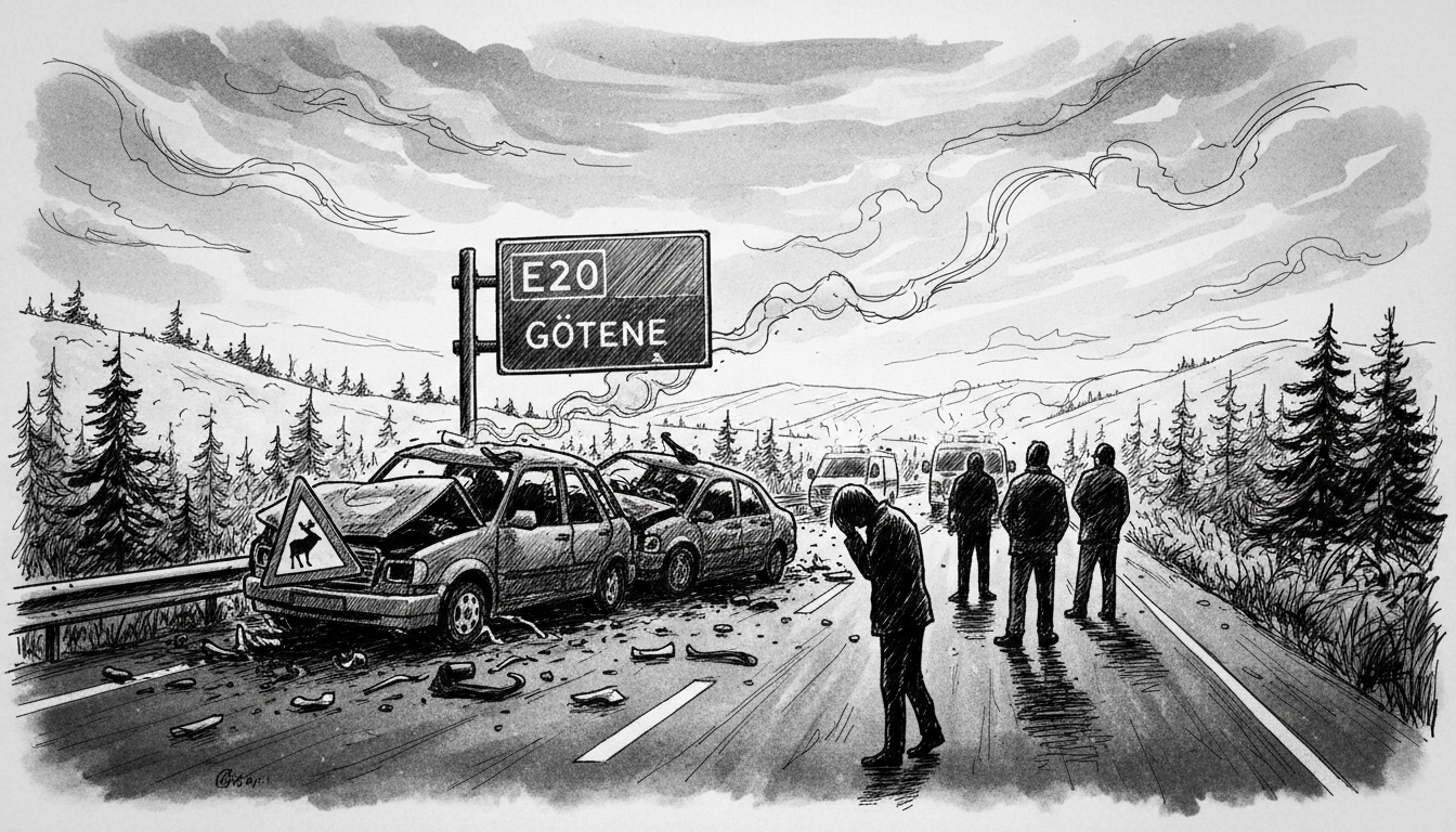 Sweden E20 Crash: 1 Dead in Götene Collision