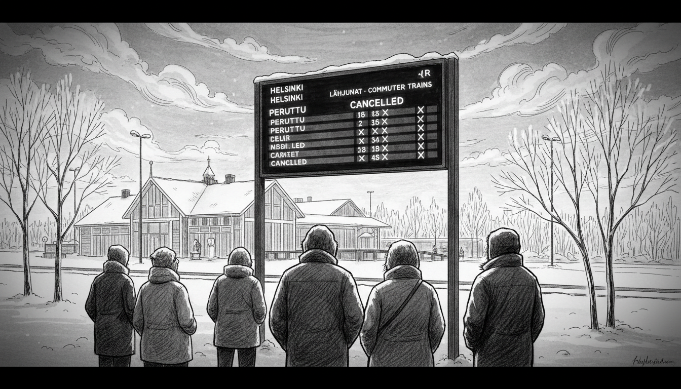 Finland Train Cancellations: Half of Helsinki Commuter Services Axed