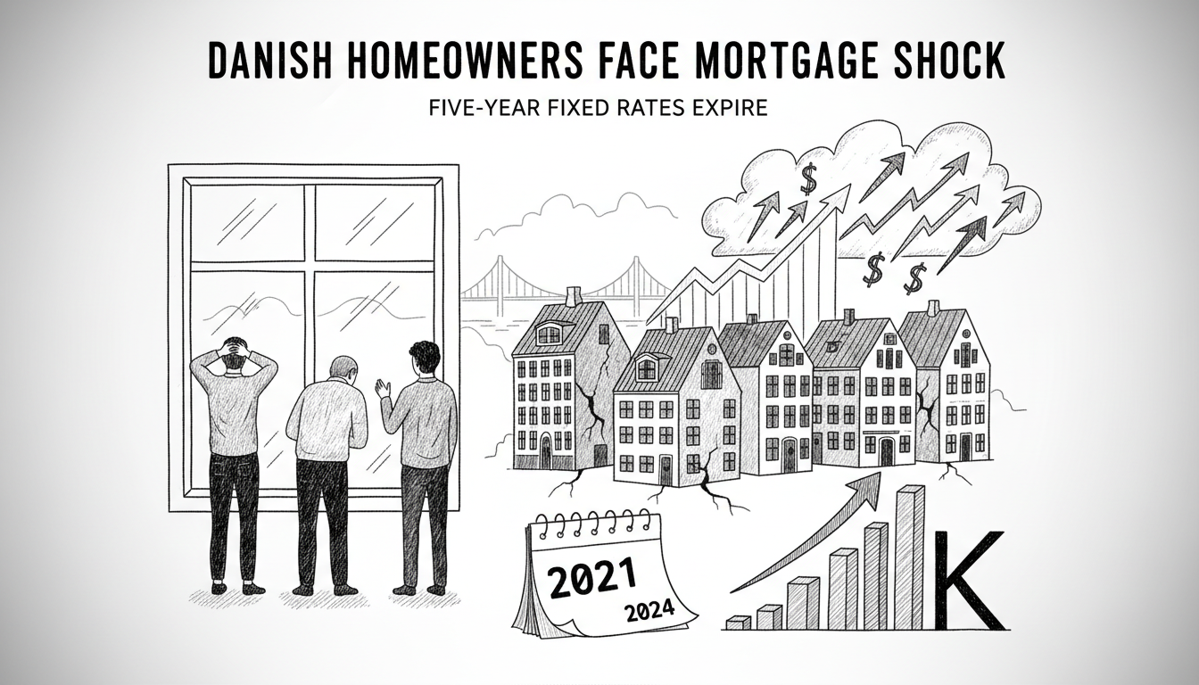 Danish Homeowners Face Mortgage Payment Shock as Five-Year Fixed Rates Expire