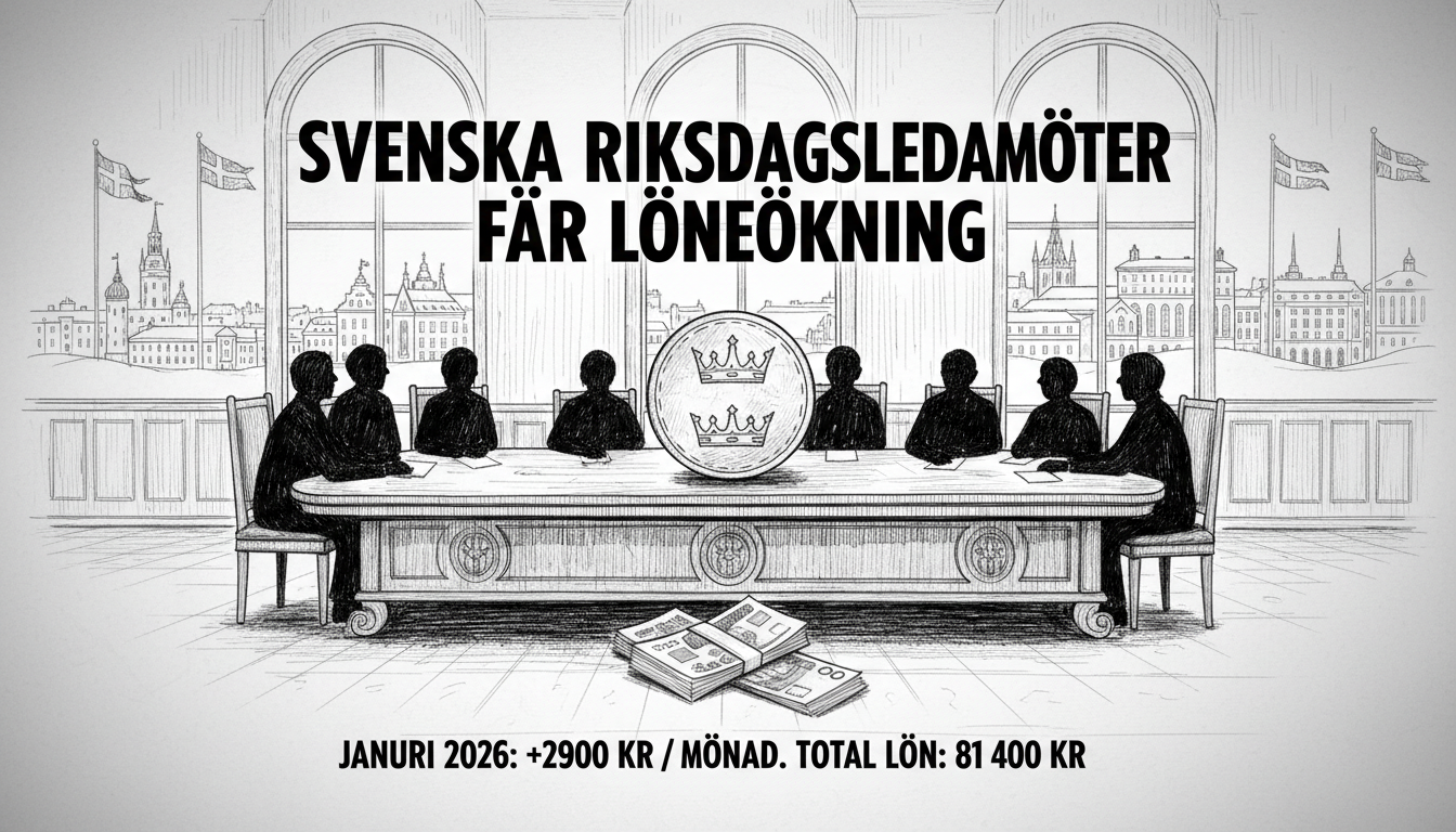 Swedish Parliament Members Receive Pay Raise