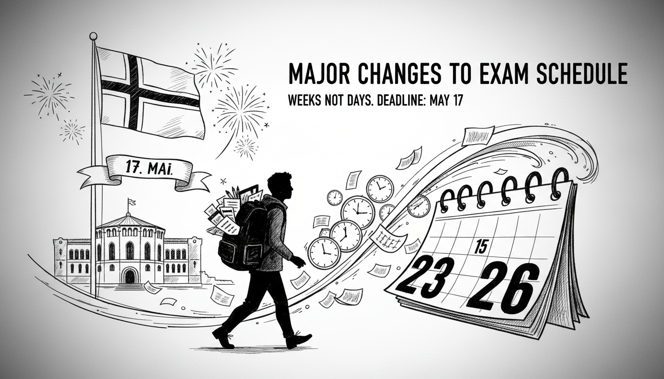 Major Changes Coming to Norwegian Exam Schedule
