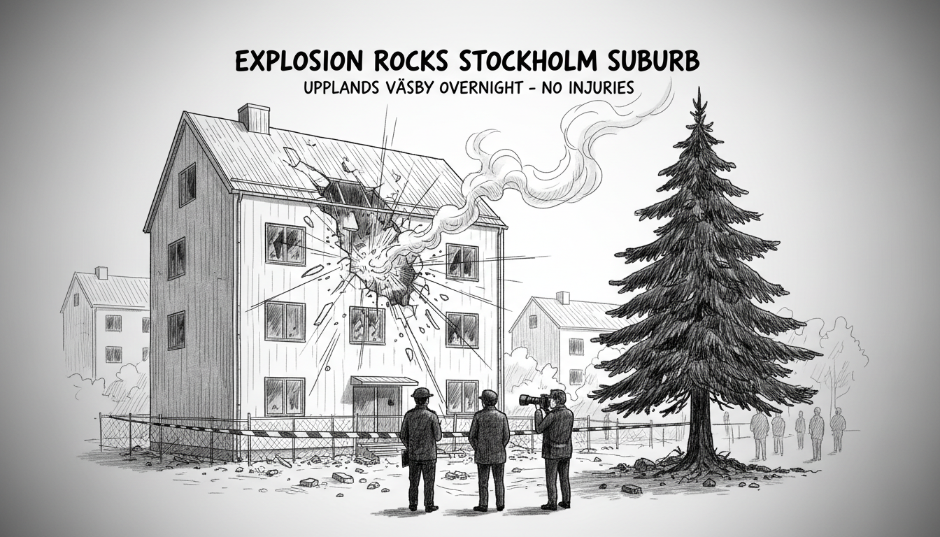 Explosion Rocks Stockholm Suburb Building Overnight