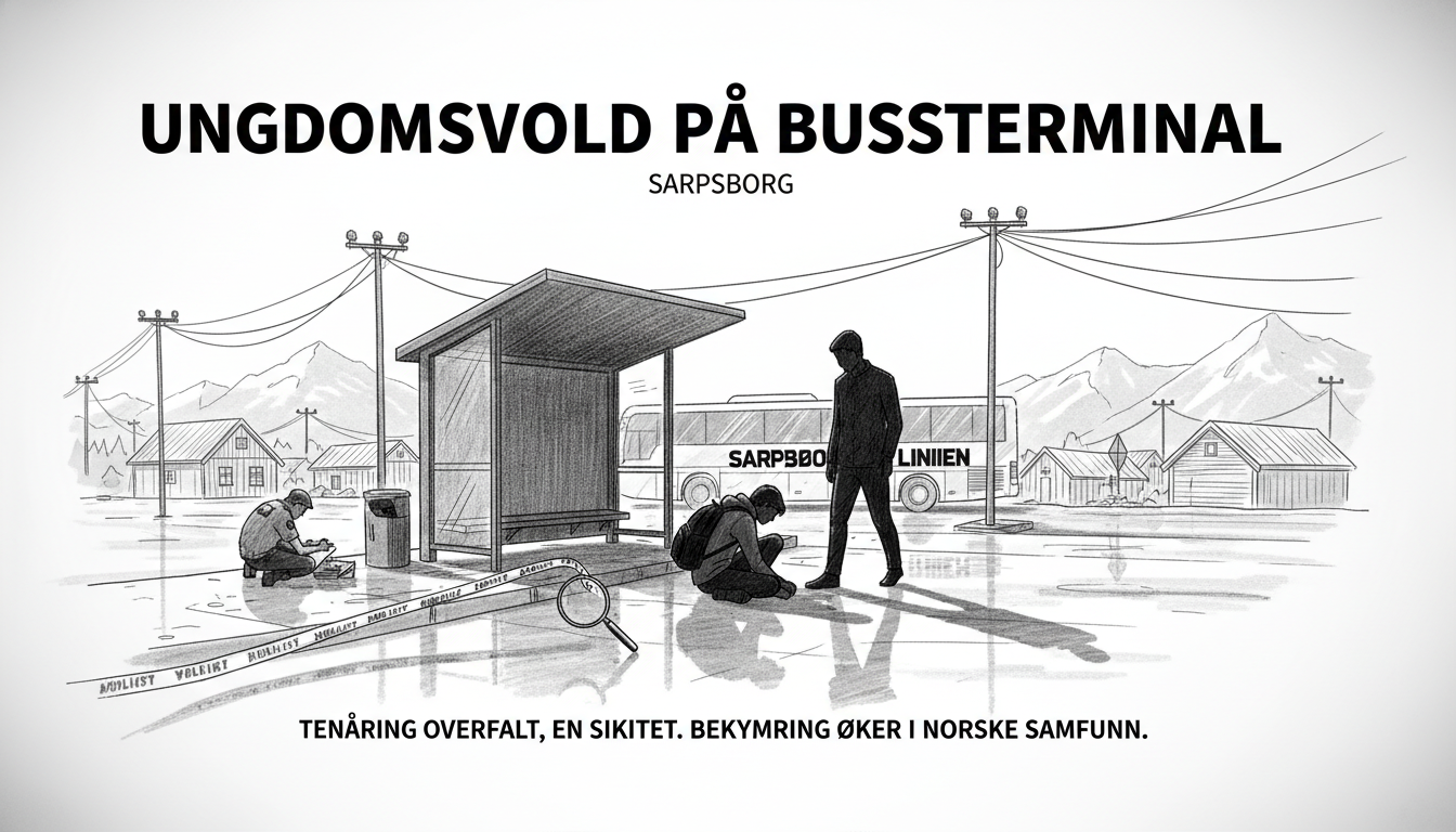 Teenager assaulted at Sarpsborg bus terminal, one person charged