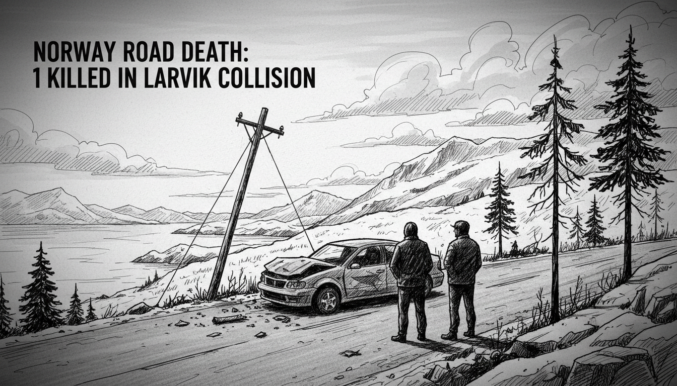Norway Road Death: 1 Killed in Larvik Collision