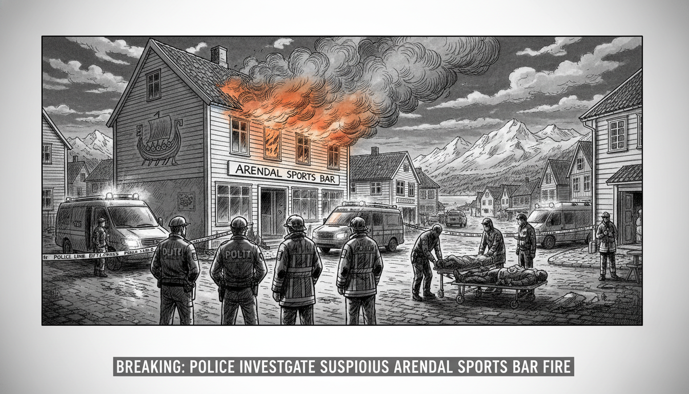 Police Investigate Suspicious Fire at Arendal Sports Bar