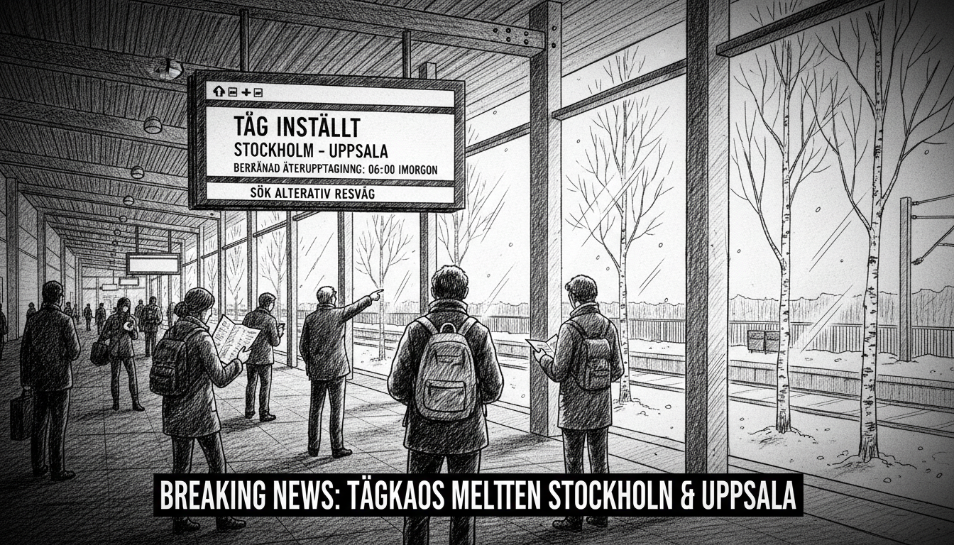 Train Cancellations Between Stockholm and Uppsala