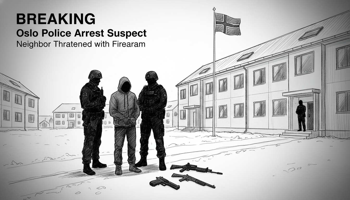 Oslo Police Arrest Suspect After Neighbor Threatened with Firearm