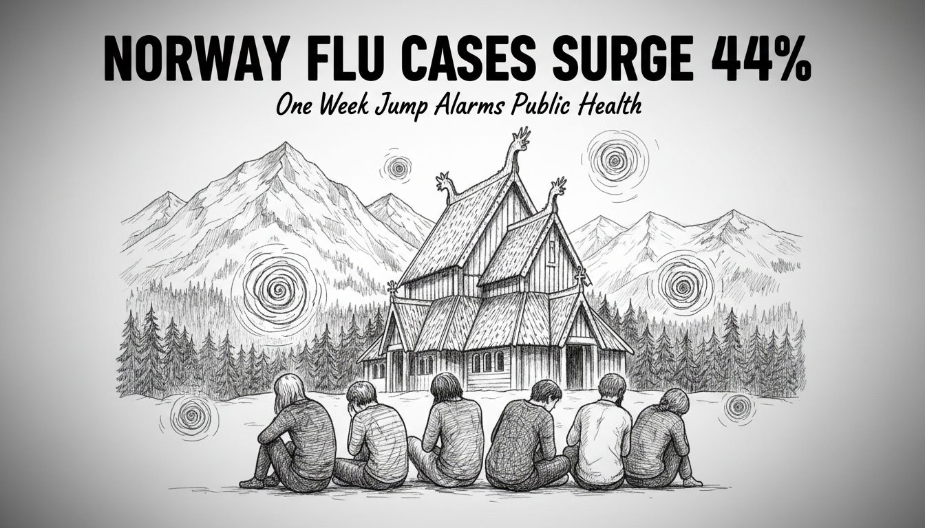 Norway Flu Cases Surge 44% in One Week