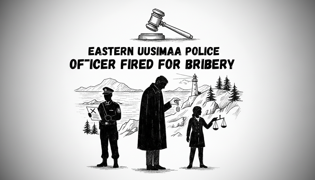 Eastern Uusimaa Police Department Fires Officer Convicted of Bribery