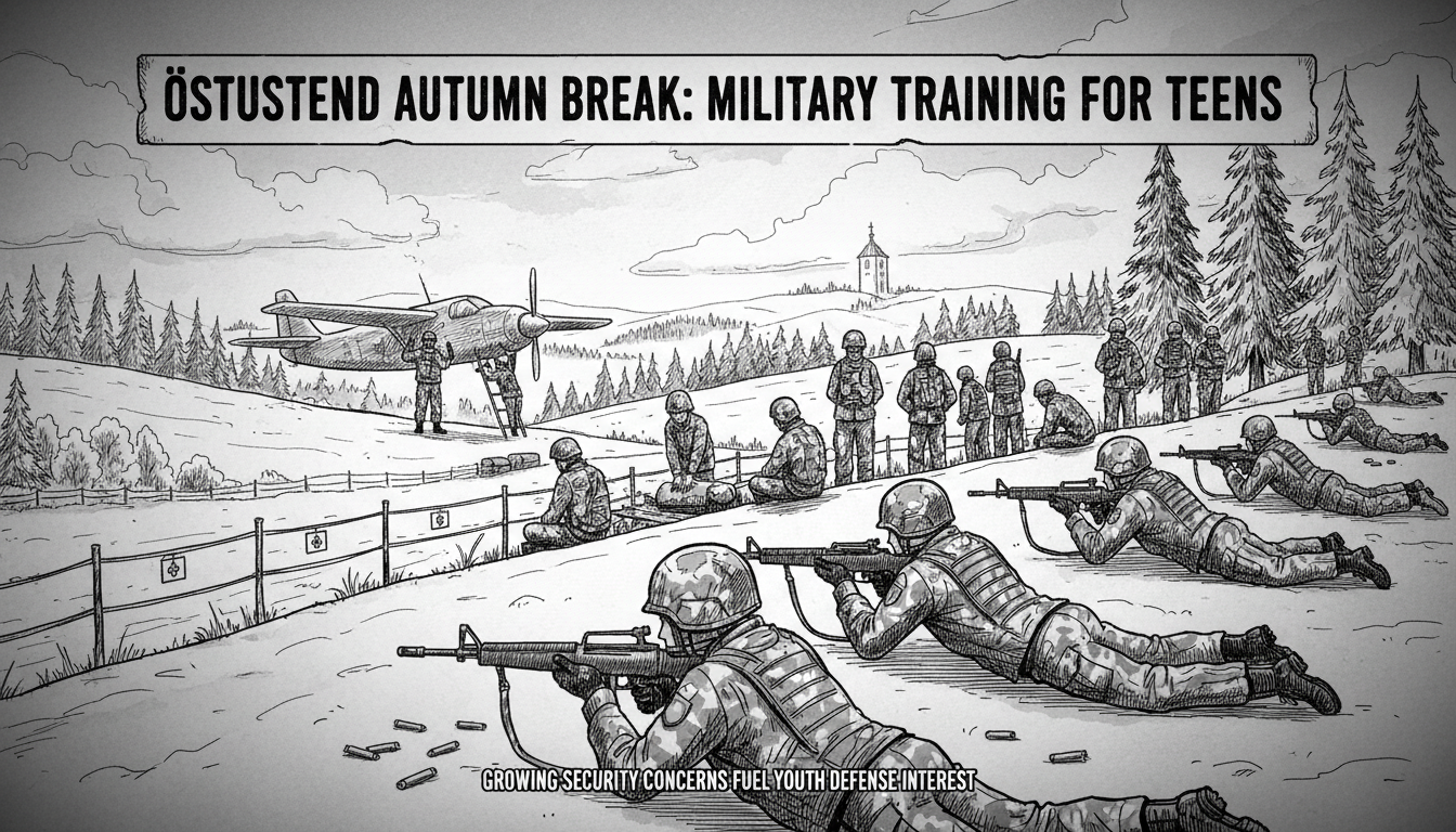 Teens Receive Military Training in Östersund During Autumn Break