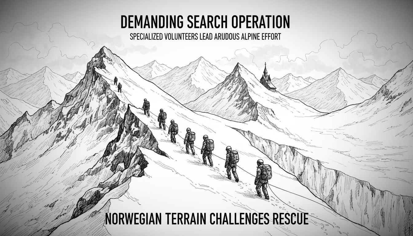 Demanding Search Operation for Missing Woman in Norwegian Terrain