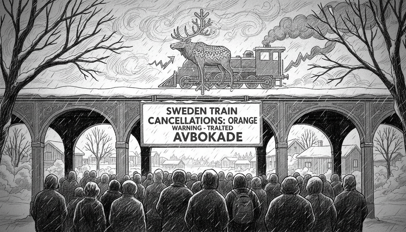 Sweden Train Cancellations: Orange Warning Halts Travel