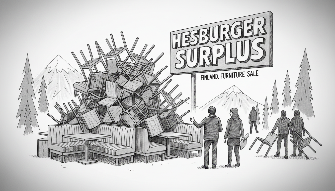 Finland's Hesburger Sells Surplus: 1 Chain's Furniture