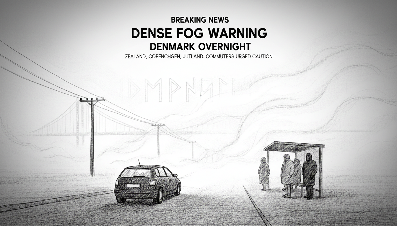 Dense Fog Warning Issued Across Denmark Overnight